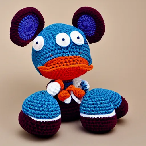 Image similar to crocheted plush toy of headcrab