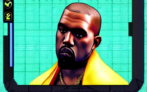 Prompt: kanye west as a playable fighter in smash bros, gameplay screenshot