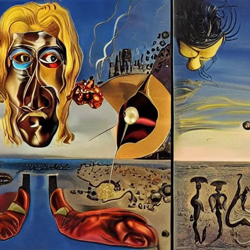 Prompt: marvel, salvador dali