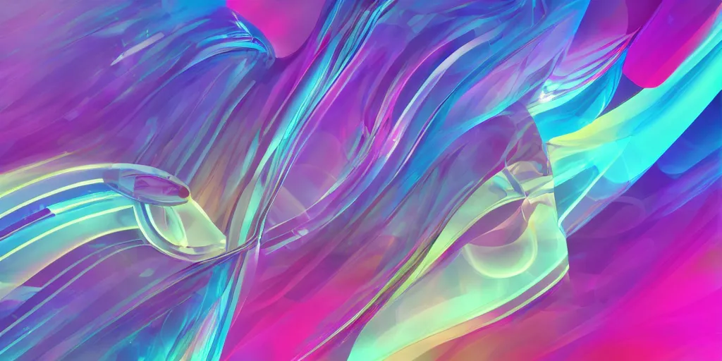 Image similar to a phone with an abstract background with curves and light abstract art, art by ari weinkle, 3 d, render