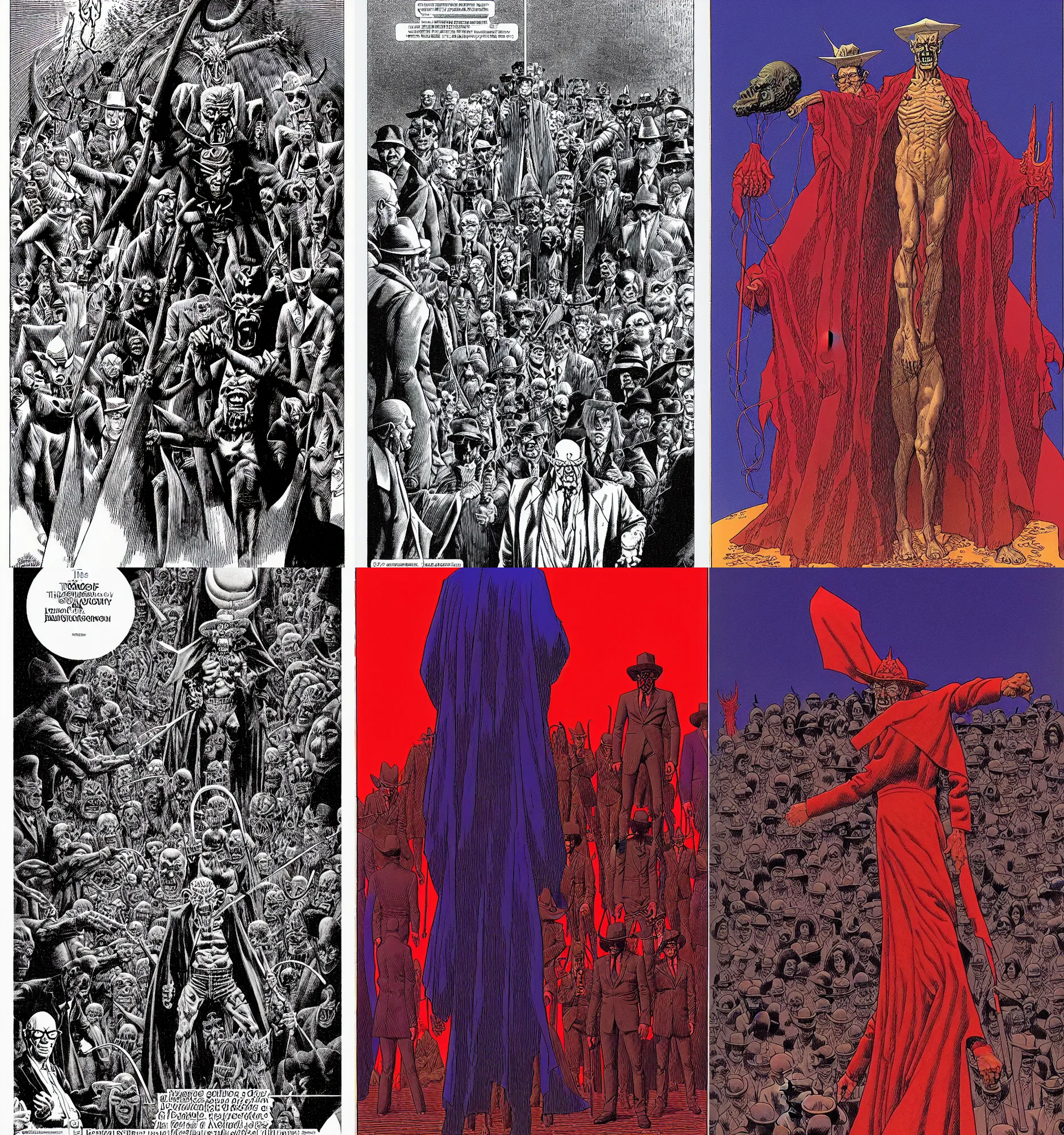 Image similar to the demonology of modern politics, by jean giraud