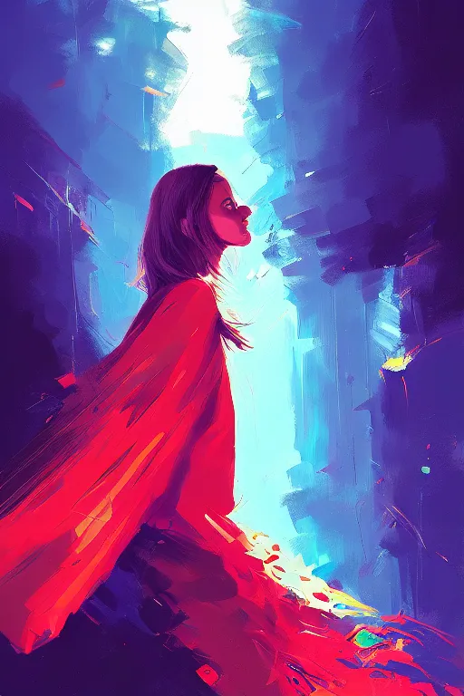 Image similar to portrait of the freedom dive girl, by alena aenami, by ross tran, digital art painting