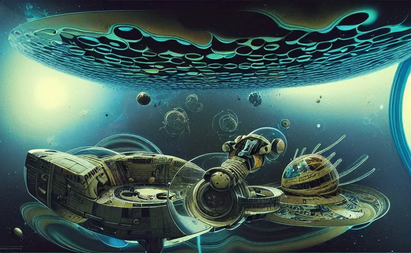 Image similar to coffe time on the office design only! 2 0 5 0 s retro future art 1 9 7 0 s science fiction borders lines decorations space machine, mech, robot. muted colors. by jean - baptiste monge, ralph mcquarrie, marc simonetti, 1 6 6 7. mandelbulb 3 d, fractal flame, jelly fish, coral, cinematic lightning