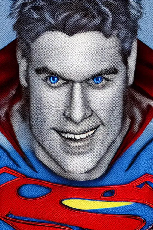 Prompt: realistic detailed photo of Bernie Sanders as man of steel, superman blue eyes, woven armour intricate complexity, Behance, golden ratio, fibanci background, vray, rich deep colors