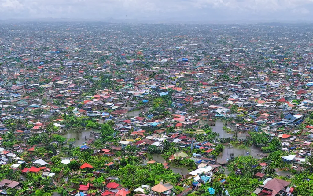 Image similar to city of denpasar bali in the year 3 0 0 0