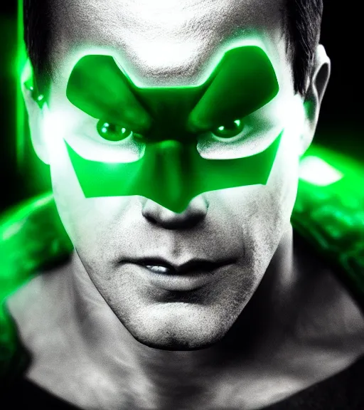 green lantern in pain and anger deep dark backlit | Stable Diffusion ...