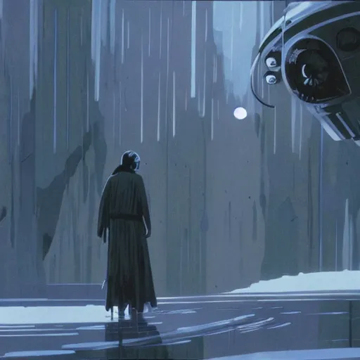 Prompt: film still of Star Wars Return of the Jedi Artwork by Dice Tsutsumi, Makoto Shinkai, Studio Ghibli