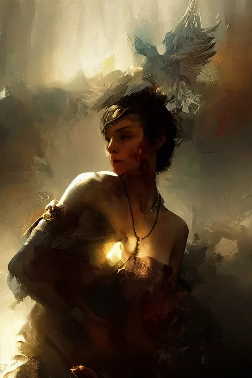 Image similar to freedom heart, oil painting, sunlit, paint texture, digital painting, highly detailed, artstation, sharp focus, illustration, concept art, ruan jia, charlie bowater, tom bagshaw, norman rockwell