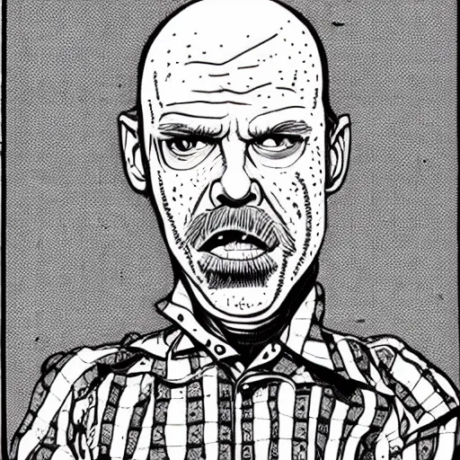 Image similar to GG Allin portrait illustration by Robert Crumb