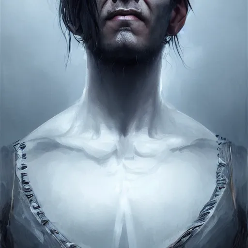 Prompt: portrait of a slender strong tall dark rogue spanish man. Epic fantasy. beautiful. hyperrealism symetric face cinematic top lighting, insanely detailed and intricate, face by wlop, Charlie Bowater, golden ratio, symmetric matte painting, cinematic, trending on artstation, deviantart and cgsociety, 8k, high resolution