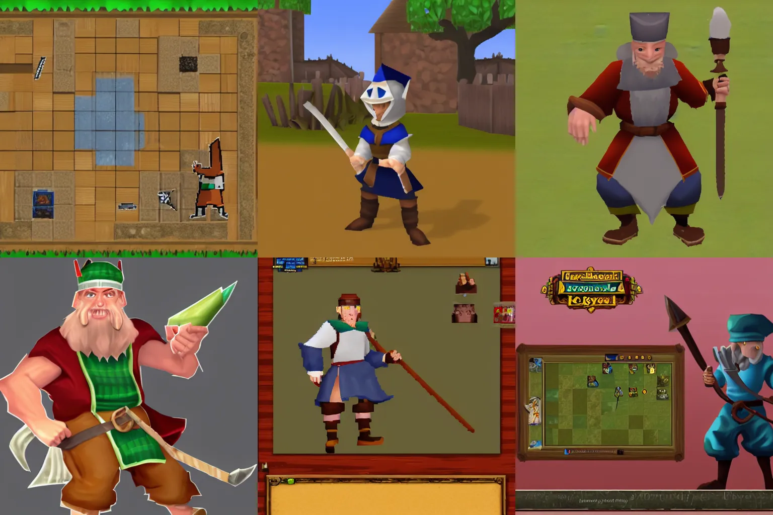 Prompt: screenshot of Jerma985 as a character in Old School RuneScape