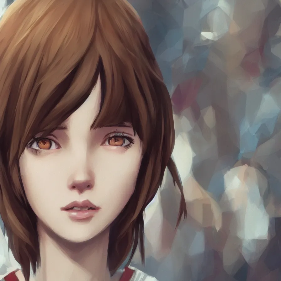 Prompt: a selfie of max caulfield, intricate, young and cute, highly detailed, digital painting, artstation, concept art, illustration, life is strange, Edouard Caplain