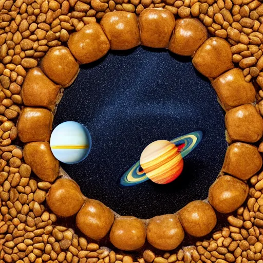 Prompt: solar system made of beans, 8k, nasa photo, award winning