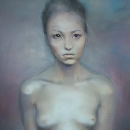 Prompt: disoriented mind, oil painting, pale colors, high detail, 8 k, wide angle, trending on artstation,