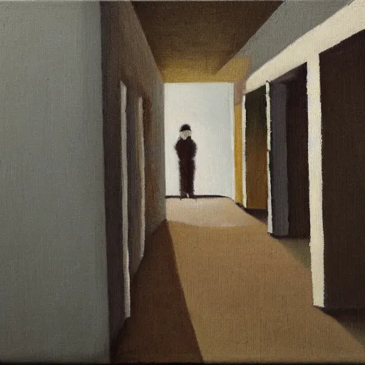 Image similar to loneliness, no people, modern painting