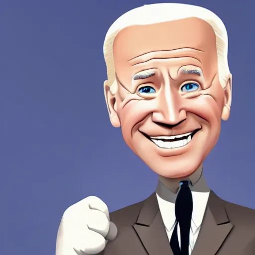 Image similar to joe biden charicature by disney pixar