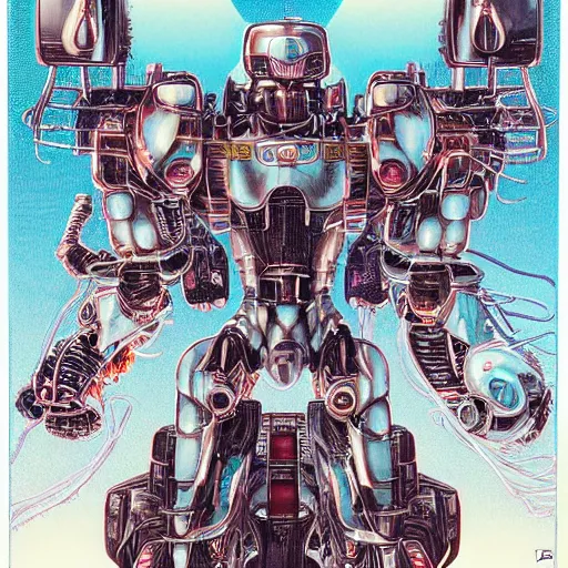 Image similar to portrait closeup of super contra robot, symmetrical, by yoichi hatakenaka, masamune shirow, josan gonzales and dan mumford, ayami kojima, takato yamamoto, barclay shaw, karol bak, yukito kishiro, moebius