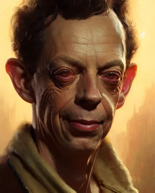 Image similar to portrait of don knotts, fantasy character portrait, ultra realistic, concept art, intricate details, highly detailed by greg rutkowski, gaston bussiere, craig mullins, simon bisley