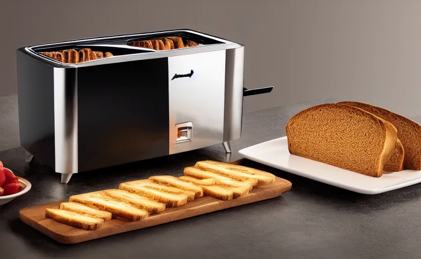 Minimal toaster shaped like a slice of bread shows that minimal design can  be sensible and expressive - Perhaps one of my favorite moments…