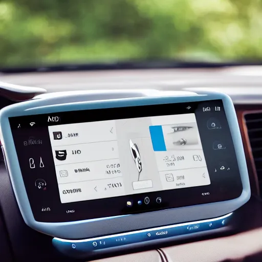 Image similar to a modern minimalist ui for a car infotainment system