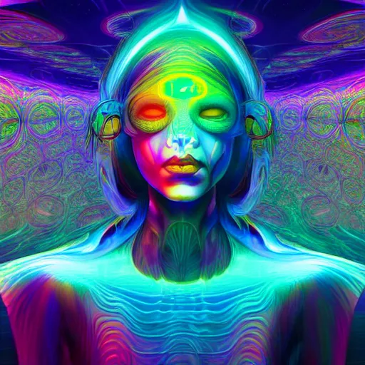 a psychedelic being living in an extradimensional | Stable Diffusion ...