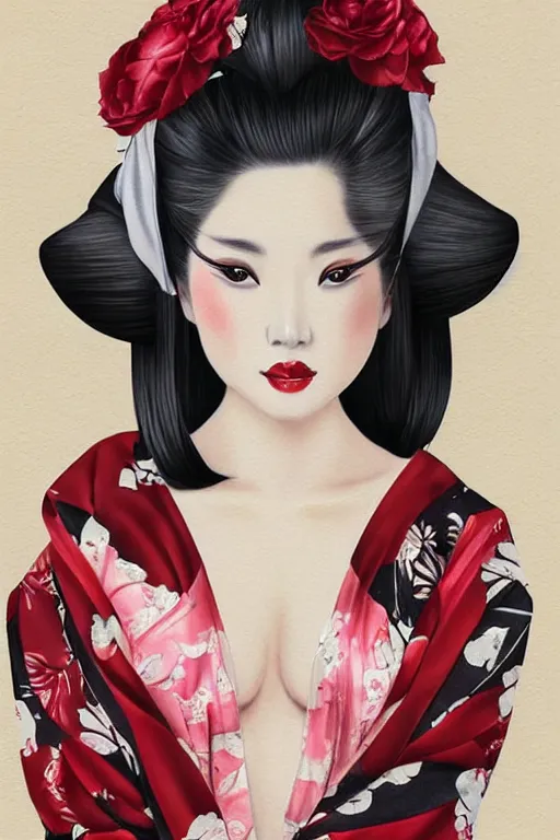 Too Sensual And Very Seductive Suggestive Geisha Full Stable