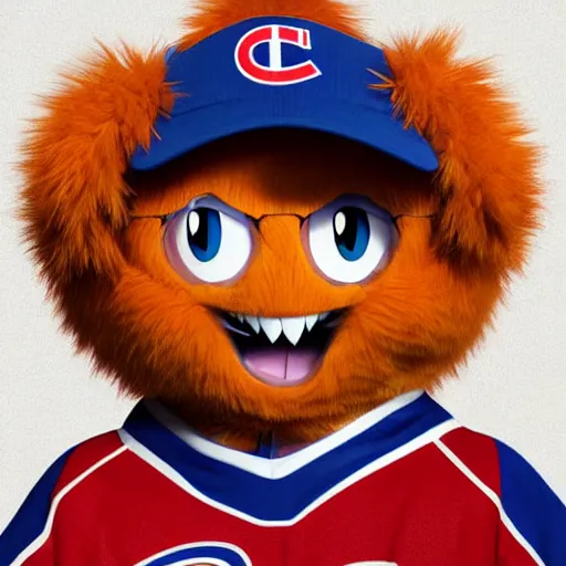 Image similar to anime Portrait of Youppi the Habs Montreal Canadiens Mascot as a very cute powerful and friendly pokemon, highly detailed anime, high evolution, 1990s, legendary, smooth, sharp focus, dynamic lighting, intricate, trending on ArtStation, illustration pokemon, art by WLOP