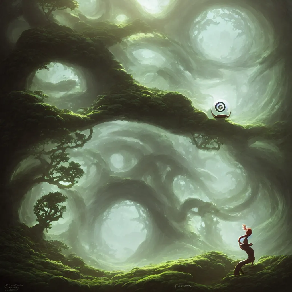 Prompt: cloud forest enso ring by peter mohrbacher and andreas rocha