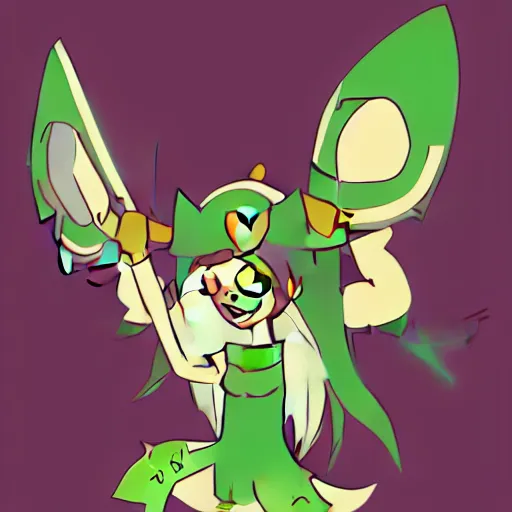 Prompt: huntress wizard from adventure time