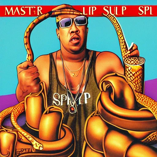 Image similar to master p album'sippin snake oil'1 9 9 6