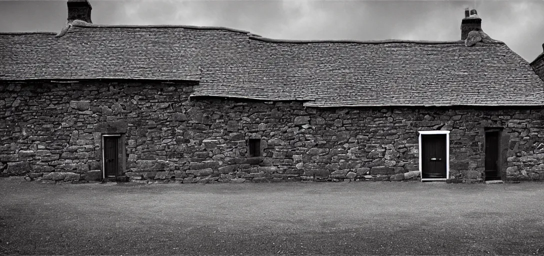 Prompt: scottish blackhouse sold by sotheby's. fujinon premista 1 9 - 4 5 mm t 2. 9. portra 8 0 0.