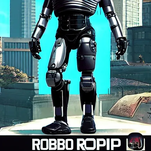 Prompt: robocop 1 9 8 4 as apex legends character