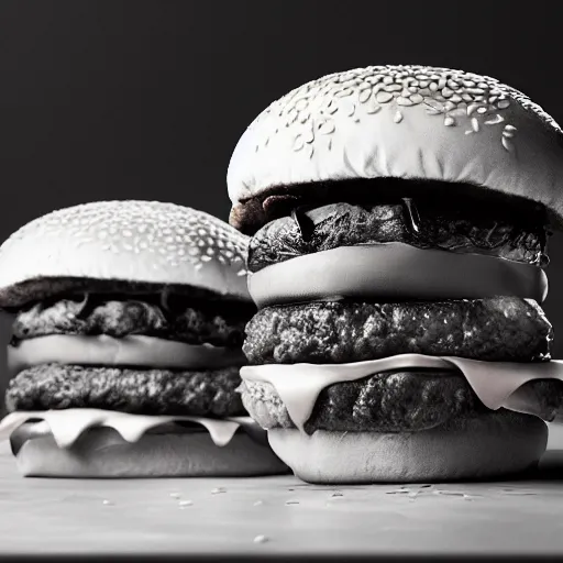 Prompt: the mcworms!!!, product photograph of mcdonalds new burger, gerard brom and zdzisław beksinski, 8 5 mm f 1. 8