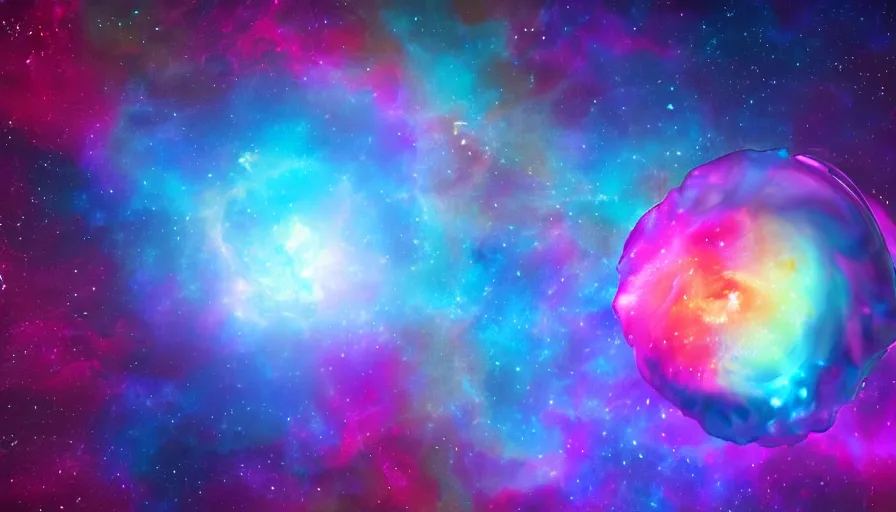 Image similar to stunning render of a cosmic - flavored