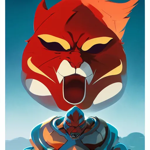 Image similar to face icon stylized minimalist thundercats, loftis, cory behance hd by jesper ejsing, by rhads, makoto shinkai and lois van baarle, ilya kuvshinov, rossdraws global illumination