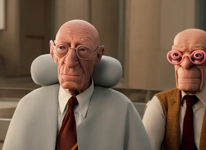 Image similar to film still of professor farnsworth in the new scifi movie, 4 k