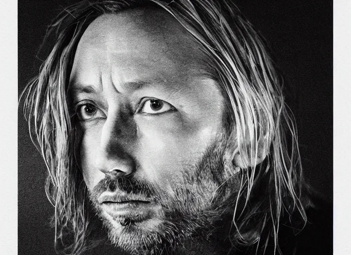 Image similar to beautiful photographs of prints of thom yorke picture on a table, hyper realistic, variations of thom yorke, ( forest ), high quality photographs, various mixed styles, intricate details, diverse colors, deep emotional impact