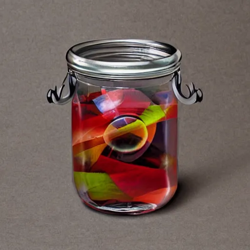 Prompt: vortex in a jar