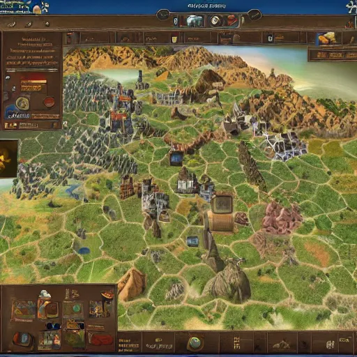 Prompt: Sid Meier's Civilization Europe map