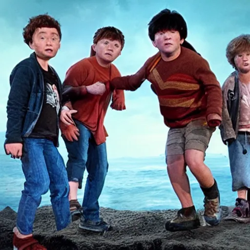 Image similar to the goonies, netflix adaption