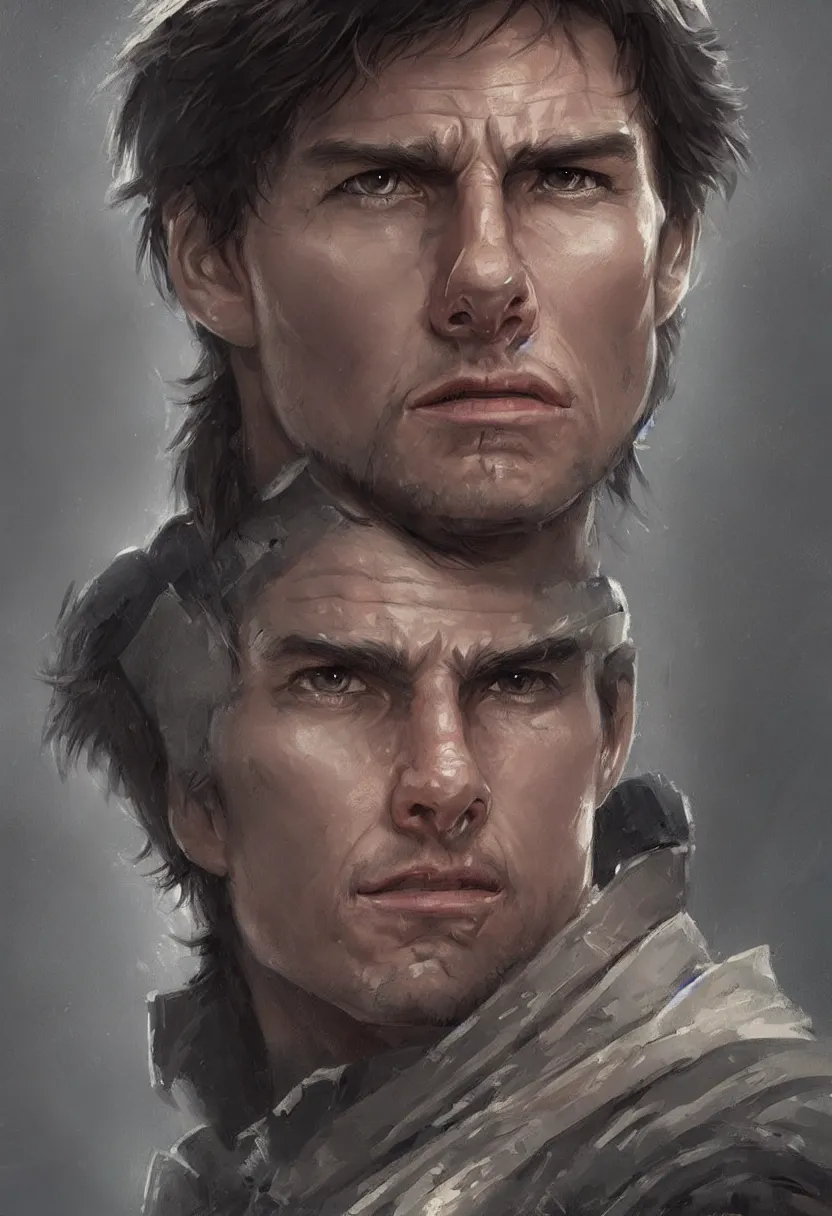 Prompt: portrait by greg rutkowski, jedi knight, ke looks like tom cruise, he is 3 5 years old, star wars expanded universe, wearing imperial gear,, highly detailed portrait, digital painting, artstation, concept art, smooth, sharp foccus ilustration, artstation hq