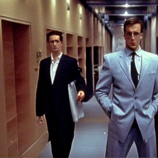 Image similar to still of paris street, in american psycho ( 1 9 9 9 )