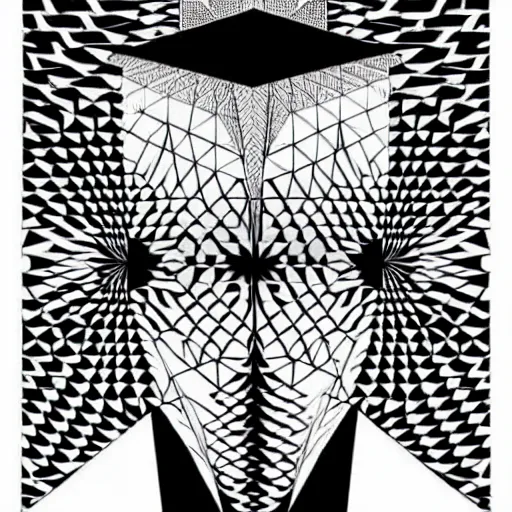 Image similar to white lithography print polish poster conceptual figurative post - morden monumental portrait made by escher, highly conceptual figurative art, intricate detailed illustration, controversial poster art, polish poster art, geometrical drawings