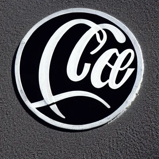 Prompt: coke logo engraved on the full moon