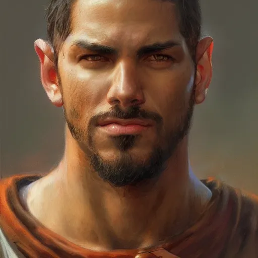 Prompt: the latin boy as a realistic heroic character, portrait art by donato giancola and greg rutkowski, realistic face, digital art, trending on artstation, 4 k resolution