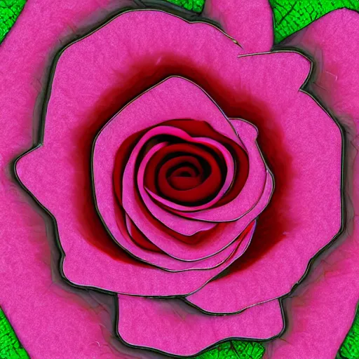 Prompt: internet glitch art webcore website of a rose flower