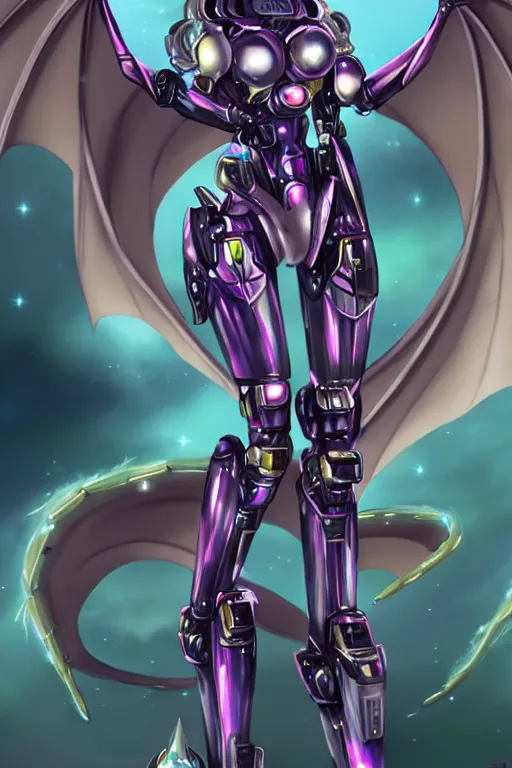 Prompt: galactic hyperdetailed elegant beautiful stunning exquisite giantess anthropomorphic sexy hot mecha female dragon goddess sleek spin