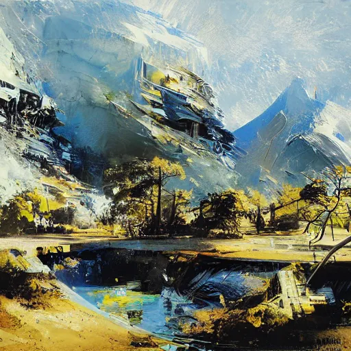 Image similar to A Landscape by John Berkey