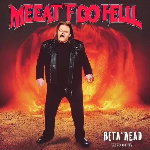 Prompt: meatloaf bat out of hell album 3