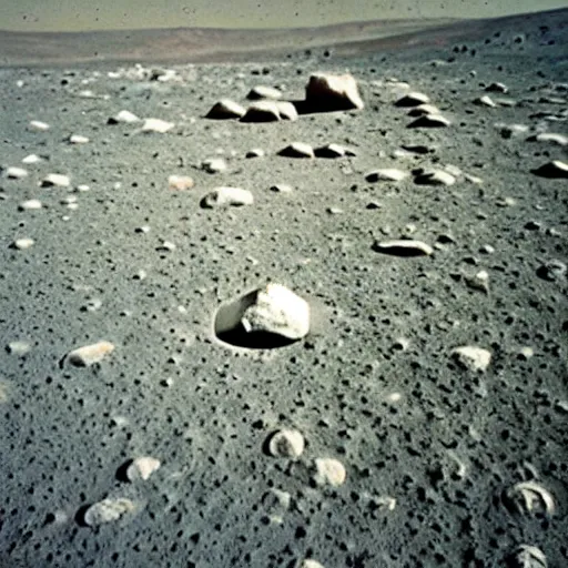 Image similar to Photo of the moon landing being faked on mars circa 1969